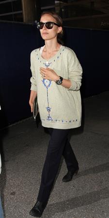 Natalie Portman arrives at LAX Airport - May 30, 2013 