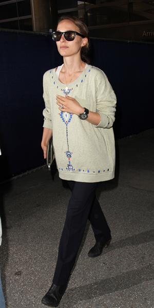 Natalie Portman arrives at LAX Airport - May 30, 2013 