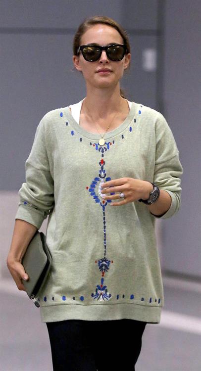 Natalie Portman arrives at LAX Airport - May 30, 2013 