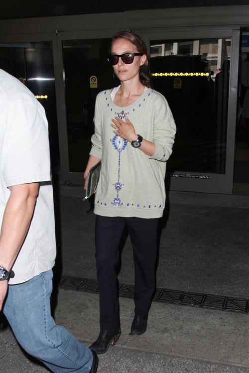 Natalie Portman arrives at LAX Airport - May 30, 2013 