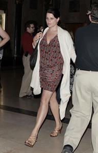 Neve Campbell leaves the Pantages Theatre in Hollywood October 3, 2012 