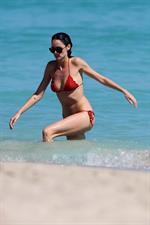 Nicole Trunfio bikini candids in Miami Beach 11/1/12