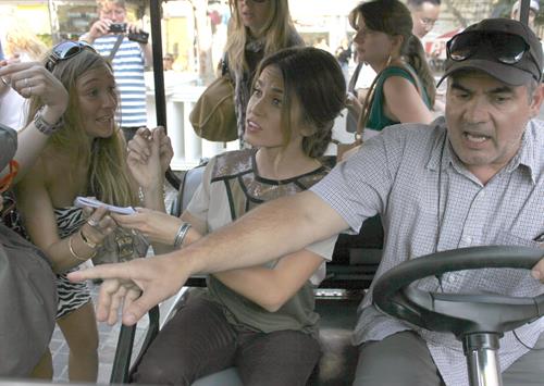 Nikki Reed appears on the set of ''Extra'' at The Grove in LA October 2, 2012 