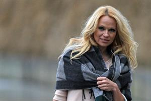 Pamela Anderson in Vancouver on January 29, 2013