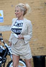 Pamela Anderson at the Cambridge Union, Britain March 5, 2013