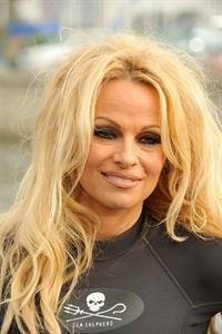 Pamela Anderson Launches Sea Shepherds Operation Zero Tolerance Whale Defense Campaign on November 2, 2012 