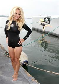 Pamela Anderson Launches Sea Shepherds Operation Zero Tolerance Whale Defense Campaign on November 2, 2012 