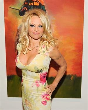 Pamela Anderson Attends GAGOSIAN Gallery Opening of Richard Prince:Cowboy in LA 21.02.13 