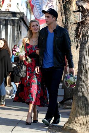 Paris Hilton and River Viiperi get in the mood for Valentine's Day with a romantic shopping trip in LA 2/11/13 