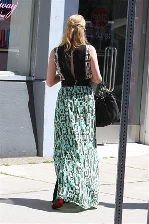 Paris Hilton stops by Anastasia Spa in Beverly Hills, California April 10, 2013 