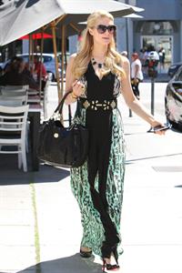 Paris Hilton stops by Anastasia Spa in Beverly Hills, California April 10, 2013 