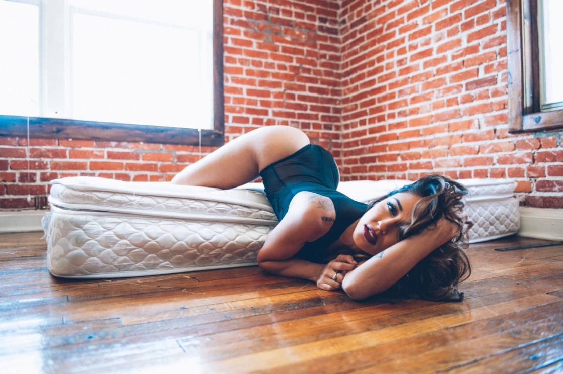 Tianna Gregory in a bikini