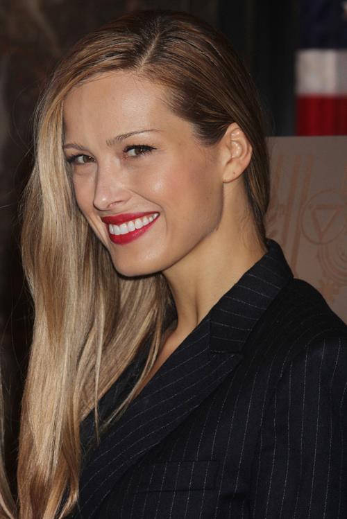 Petra Nemcova Empire State Building in NYC 10/16/12 