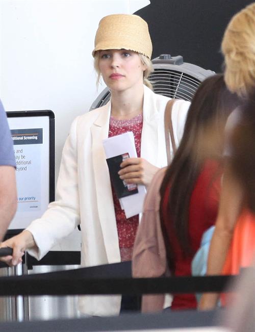 Rachel McAdams - Departs on a flight at LAX airport - August 9, 2012