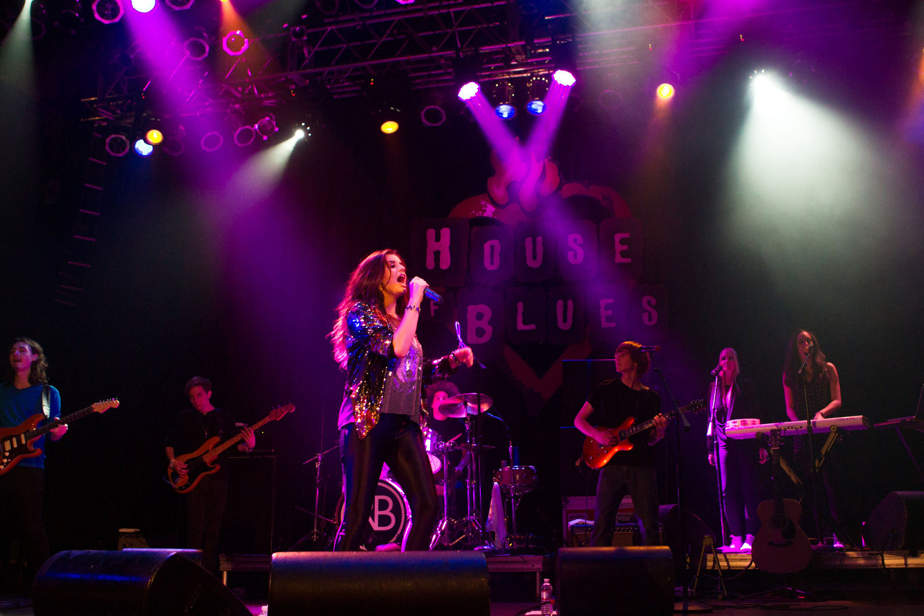 Rebecca Black performing at the House of Blues in Anaheim 12/23/12 