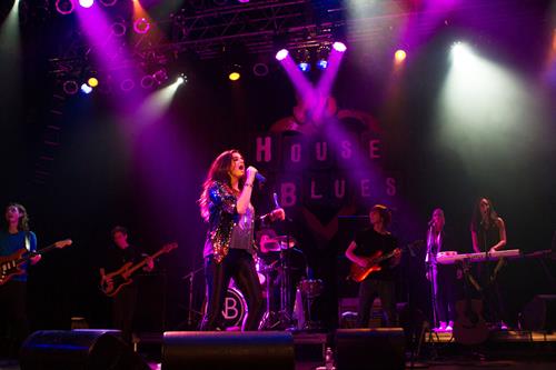 Rebecca Black performing at the House of Blues in Anaheim 12/23/12 