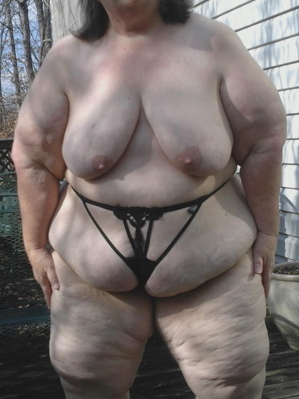 Karen Cox Nude. Wearing panties and showing my big 48Dd tits outdoors in  public. Rating = Unrated