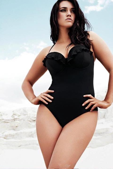 Laura Wells in a bikini