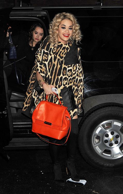Rita Ora arriving to her concert at the Highline Ballroom in New York City on Dec 22, 2012 