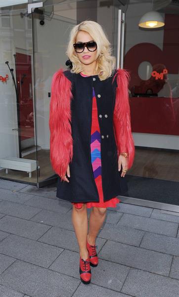 Rita Ora Leaving OMD Advertising Agency in London, England (November 5, 2012) 