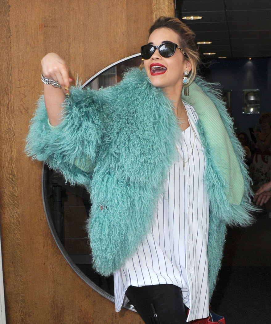 Rita Ora - Arriving to BBC Maida Vale Studios in London August 10, 2012