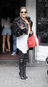 Rita Ora - leaving the BBC Maida Vale Studios in London 10 August 2012
