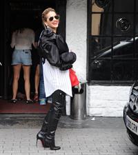 Rita Ora - leaving the BBC Maida Vale Studios in London 10 August 2012