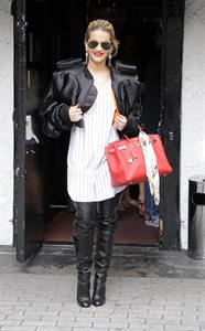 Rita Ora - leaving the BBC Maida Vale Studios in London 10 August 2012
