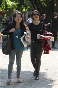 Salma Hayek Visiting the Biennale in Venice May 30, 2013