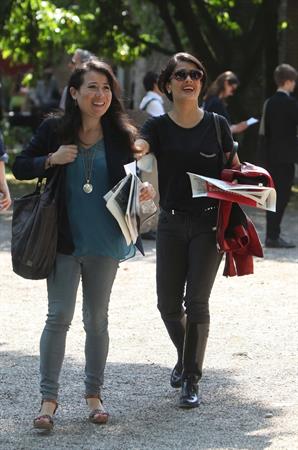 Salma Hayek Visiting the Biennale in Venice May 30, 2013