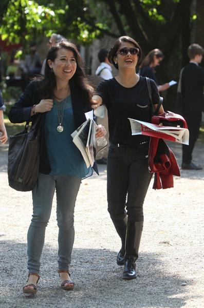 Salma Hayek Visiting the Biennale in Venice May 30, 2013
