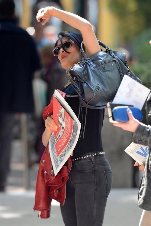 Salma Hayek Visiting the Biennale in Venice May 30, 2013