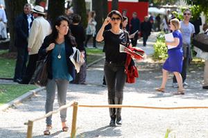 Salma Hayek Visiting the Biennale in Venice May 30, 2013
