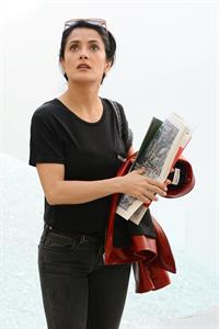 Salma Hayek Visiting the Biennale in Venice May 30, 2013