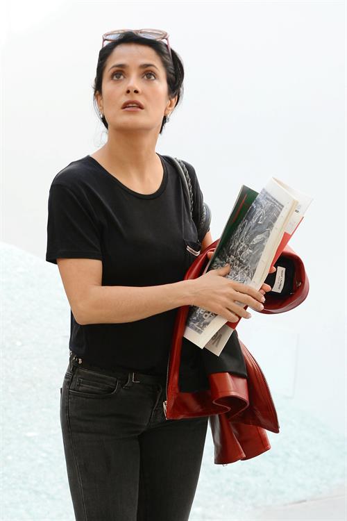 Salma Hayek Visiting the Biennale in Venice May 30, 2013