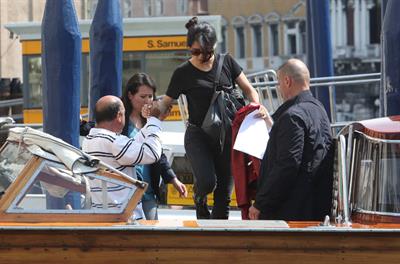 Salma Hayek Visiting the Biennale in Venice May 30, 2013