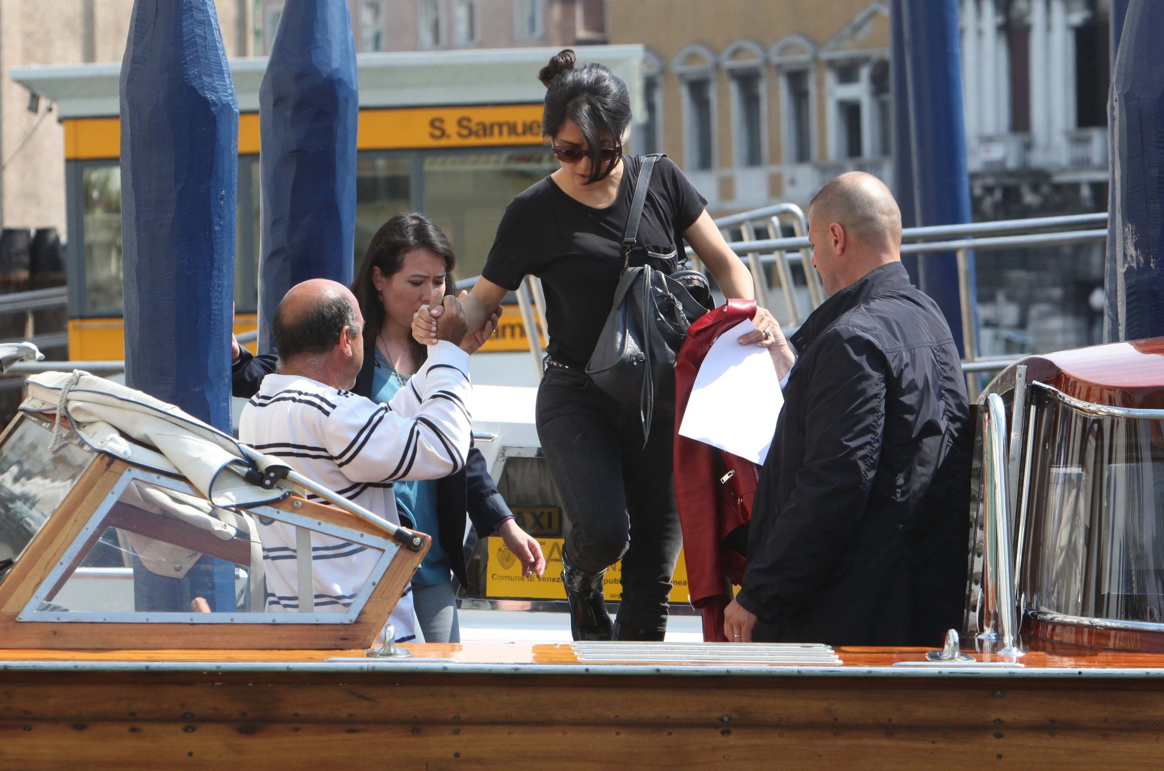 Salma Hayek Visiting the Biennale in Venice May 30, 2013