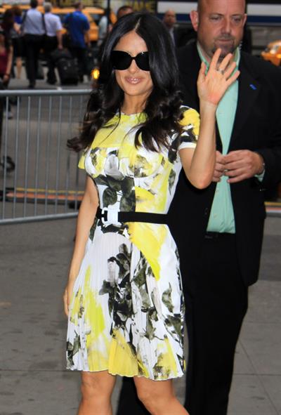 Salma Hayek - At the Good Morning America show in New York City (11.07.2013) 