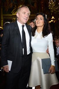 Salma Hayek at the Stella McCartney fashion show at Paris Fashion Week - Sep. 30, 2013 
