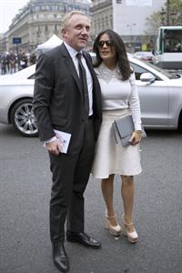 Salma Hayek at the Stella McCartney fashion show at Paris Fashion Week - Sep. 30, 2013 