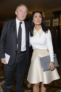 Salma Hayek at the Stella McCartney fashion show at Paris Fashion Week - Sep. 30, 2013 