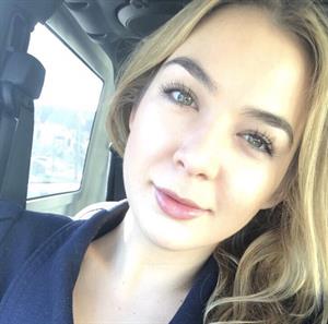 Blair Williams taking a selfie