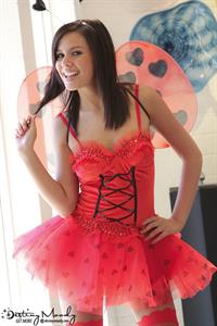 Destiny Moody poses as a Lady Bug for Halloween