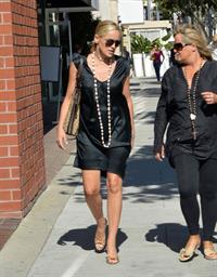 Sharon Stone leaves Villa Blanca restaurant in Beverly Hills October 2, 2012 