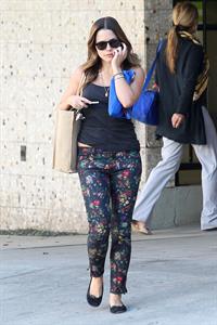 Sophia Bush walking and talking in Beverly Hills on August 27, 2012