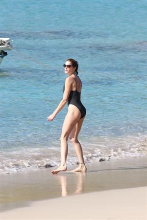 Stephanie Seymour - bikini in St. Barts 12/26/12  