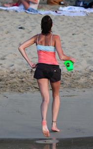 Stephanie Seymour bikini candids on the beach in St. Barts 12/31/12 