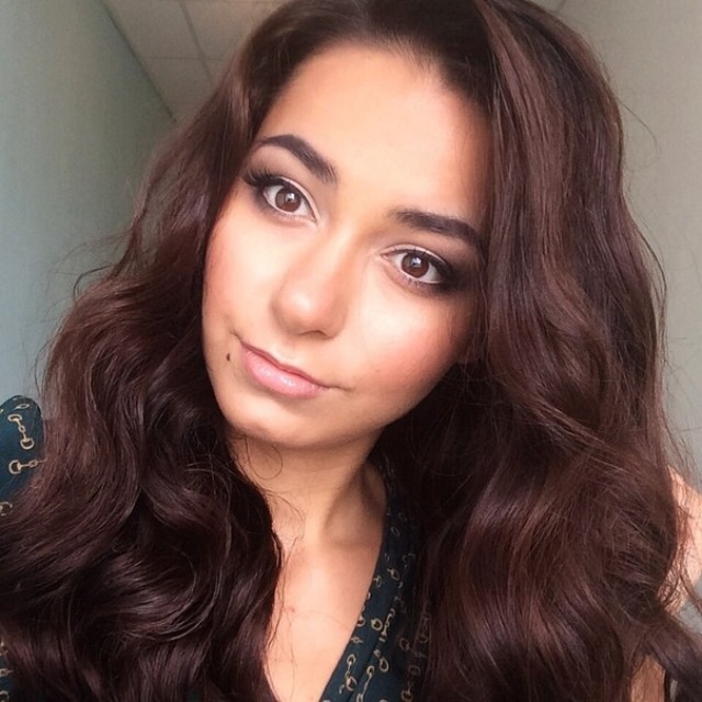 Helga Lovekaty taking a selfie