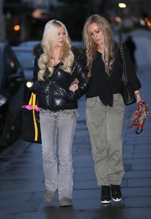 Tara Reid was seen at Tatiana Hair Extensions in Kensington, December 21, 2012 