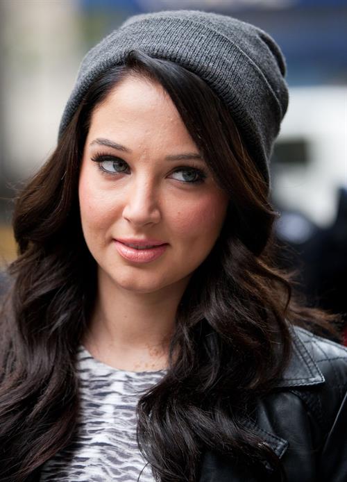 Tulisa Contostavlos outside BBC Radio One in London October 3, 2012 